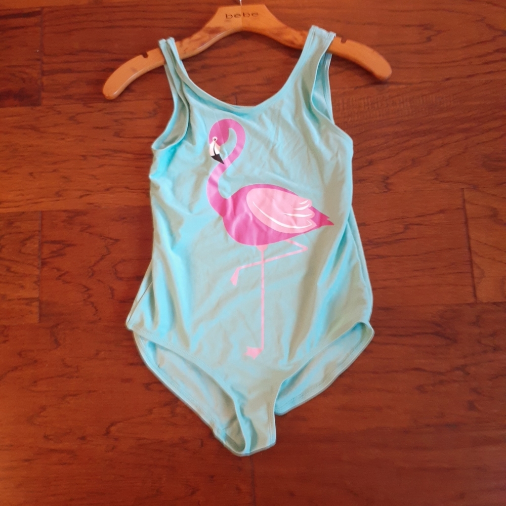 GORGEOUS NEW Simply Styled Size 14 Flamingo Ptint One Piece Swimming Costume.